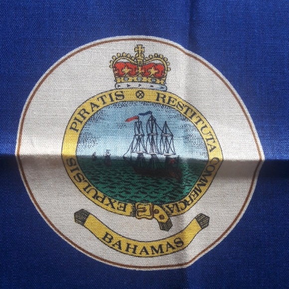 Unique Vintage "Bahamas" flag kitchen towel - Picture 2 of 8